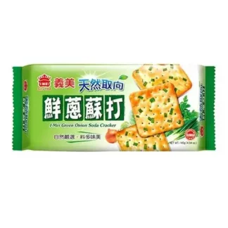 I Mei Green Onion Soda Crackers 140 Grammes