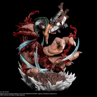 Kitsune Attack on Titan Statue Résine de Livai Ackerman Vs Titan Bestial, Tirage 600 exemplaires au Monde