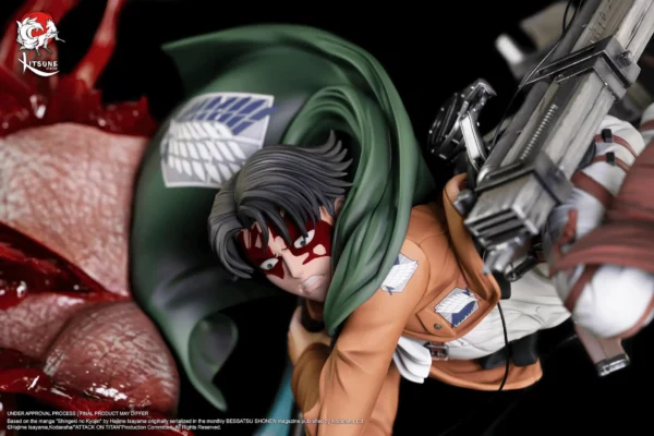 Kitsune Attack on Titan Livai Vs Titan Bestial 600 exemplaires 1-11 Livai Vs Titan Bestial