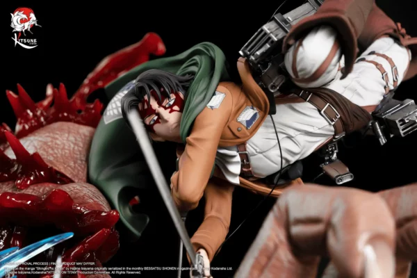 Kitsune Attack on Titan Livai Vs Titan Bestial 600 exemplaires 1-16 Livai Vs Titan Bestial