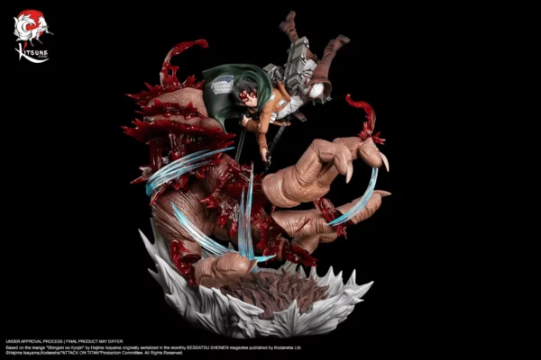 Kitsune Attack on Titan Livai Vs Titan Bestial 600 exemplaires 1-2 Livai Vs Titan Bestial