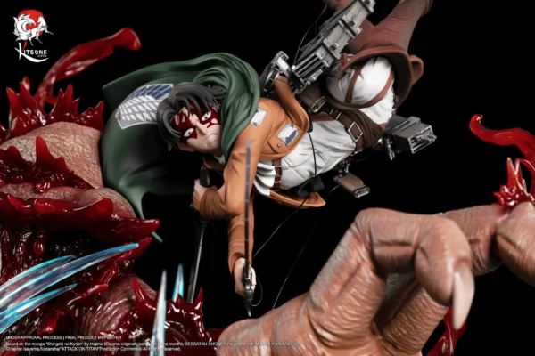 Kitsune Attack on Titan Livai Vs Titan Bestial 600 exemplaires 1-6 Livai Vs Titan Bestial