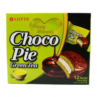 Lotte Chocopie Green Tea Pack 336 Grammes