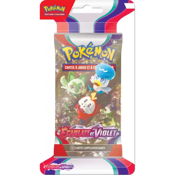 Booster Blister Pokemon EV01 Ecarlate et Violet Poussacha Chochodile Coiffeton Booster Blister Pokémon EV01 Ecarlate et Violet - image 4