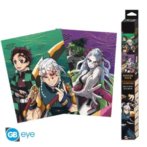 Demon Slayer Set 2 Chibi Posters Le Quartier des Plaisirs 52 x 38 cm