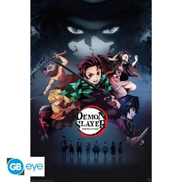 Poster Demon Slayer Groupe 91.5x61 Poster Demon Slayer Groupe 91,5 x 61 cm