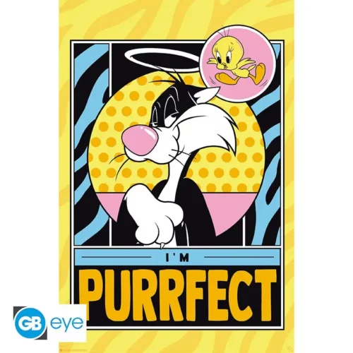 Poster Looney Tunes Titi Grosminet Im Purrfect 91.5x61 Poster Looney Tunes Titi et Grosminet I'm Purrfect 91,5 x 61 cm