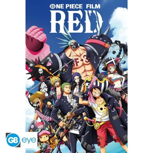 Poster One Piece Red Equipage Complet 91.5x61 Poster One Piece Film Red Equipage au Complet 91,5 x 61 cm