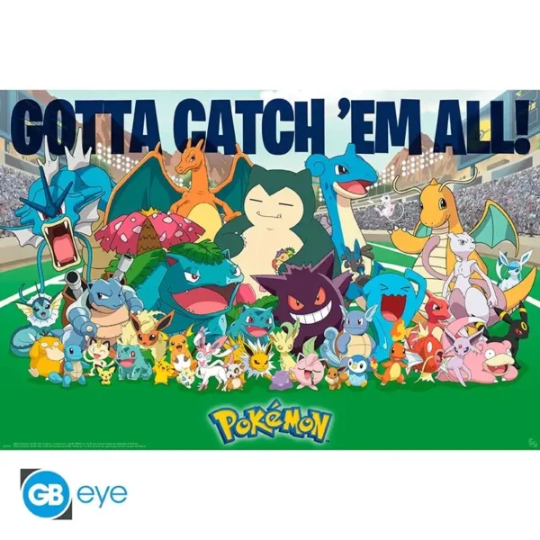 Poster Pokemon Favoris 91.5x61 Poster Pokémon Favoris 91,5 x 61 cm
