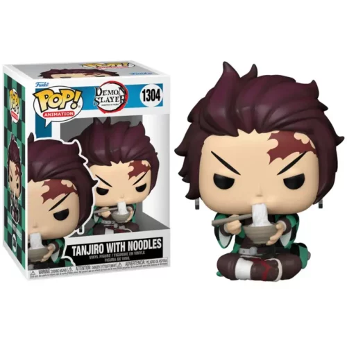 Funko Pop Demon Slayer Tanjiro With Noodles 1304 1-1 Funko Pop Demon Slayer Tanjiro With Noodles numéro 1304