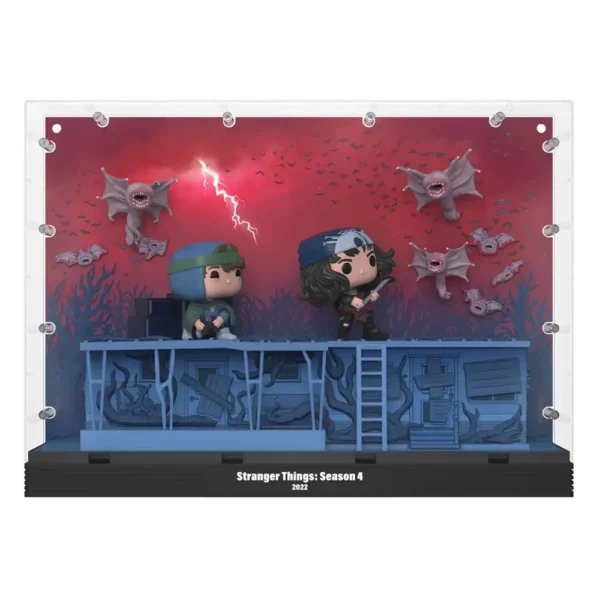 Funko Pop Stranger Things Sustin Eddie Phase Three Demobats 05 1-2 Pop - STRANGER THINGS - Phase Three Dustin Eddie Demobats (05) Deluxe Moment