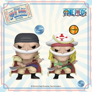 Funko Pop One Piece Whitebeard numéro 1270, deux versions disponibles, normale et chase, ainsi que la version avec le stocker Gamestop Exclusive