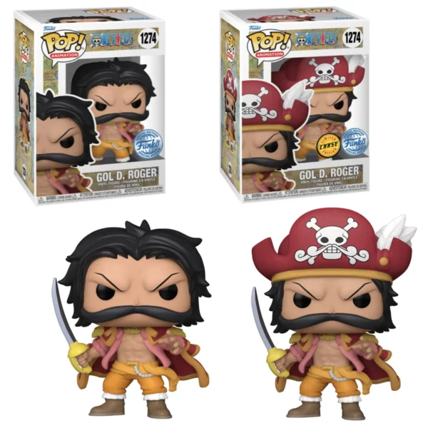 Funko Pop One Piece Gol D Roger 1274 2 versions Funko Pop One Piece Gol D Roger numéro 1274 2 versions