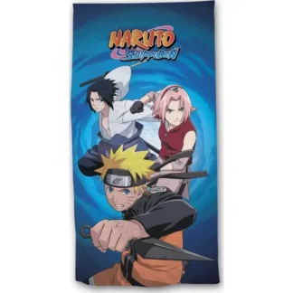 Serviette de Plage ou drap de Bain Naruto, 100% Coton.