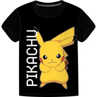 T-Shirt Noir Pokémon Adulte Pikachu
