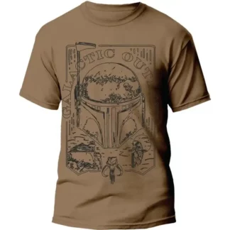 T-Shirt Star Wars Adulte Galactic Outlaw Mandalorian