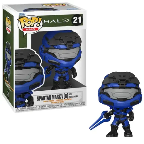 Funko Pop Spartan Mark V B with Energy Sword 21 1-1 Funko Pop Halo Spartan Mark V (B) with Energy Sword numéro 21