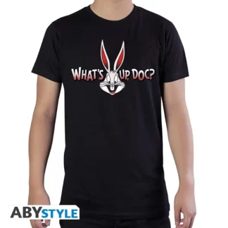 T-Shirt Looney Tunes Bugs Bunny What's Up Doc ? Retrouvez Bugs Bunny et sa célèbre réplique Quoi d'neuf Docteur ?