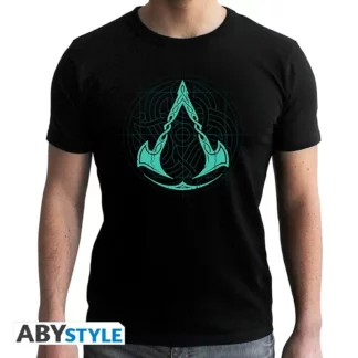 T-shirt Assassin's Creed Noir Valhalla Crest