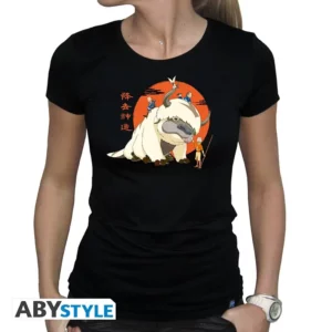 T-shirt Femme Avatar Last Airbender Appa Noir