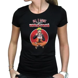 T-Shirt Femme Naruto Shippuden All I Want for Christmas