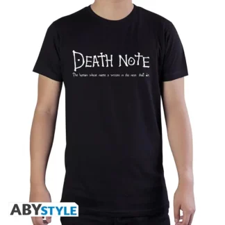 T-shirt Règles du Death Note Noir