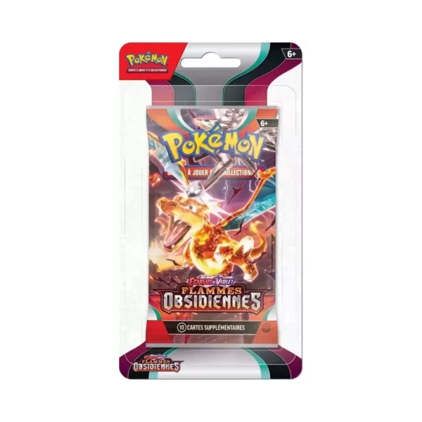Booster Blister Pokémon EV03 Ecarlate et Violet Flammes Obsidiennes Dracaufeu Booster Blister Pokémon EV03 Ecarlate et Violet Flammes Obsidiennes