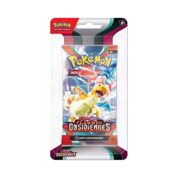 Booster Blister Pokémon EV03 Ecarlate et Violet Flammes Obsidiennes Dracolosse Booster Blister Pokémon EV03 Ecarlate et Violet Flammes Obsidiennes