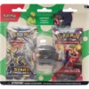 Duopack Pokémon 2 Boosters avec Gomme Gourmelet Duopack Pokémon 2 Boosters avec Une Gomme Pokémon