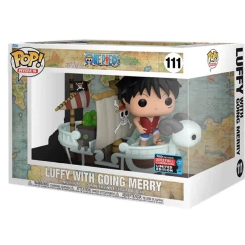 Funko Pop One Piece Luffy with Going Merry Limited Edition 111 Fall Convention 2022 1-1 Funko Pop One Piece Luffy with Going Merry Limited Edition numéro 111 Fall Convention 2022