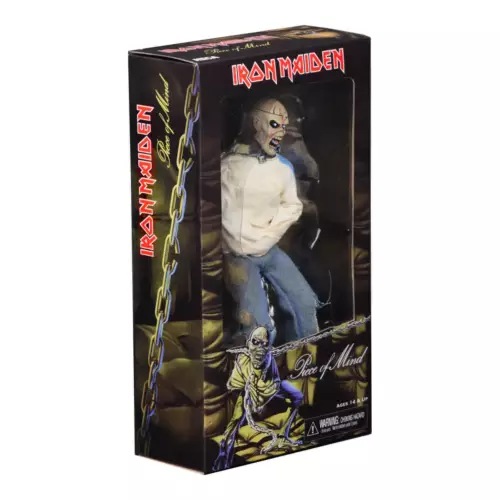 Figurine Iron Maiden Eddie Piece of Mind rétro habillée 20 cm NECA
