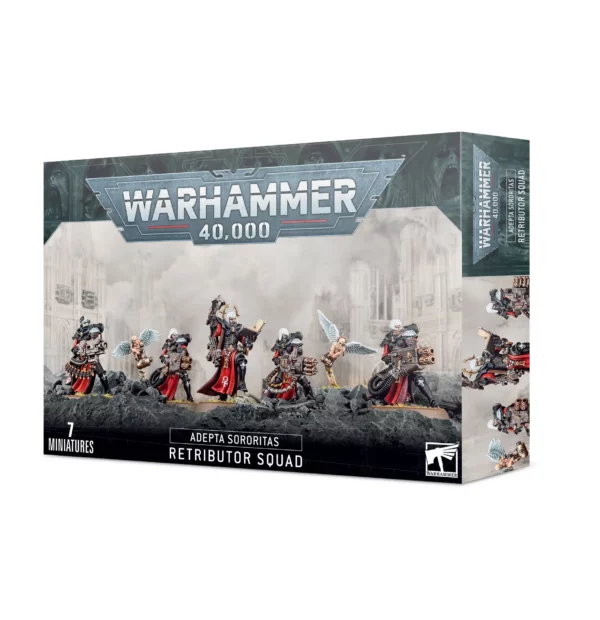 coffret-warhammer-40k-adepta-sororitas-retributor-squad-7-figurines-miniatures Adepta Sororitas : Retributor Squad
