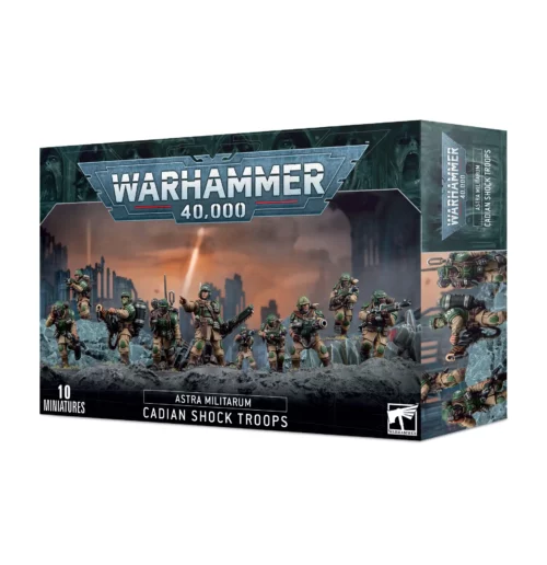 coffret-warhammer-40k-astra-militarum-cadian-shock-troops-10-figurines-miniatures Astra Militarum : Cadian Shock Troops