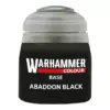 Peinture Citadel Base Abaddon Black 12 ml Peinture Citadel Base Abaddon Black 12 ml
