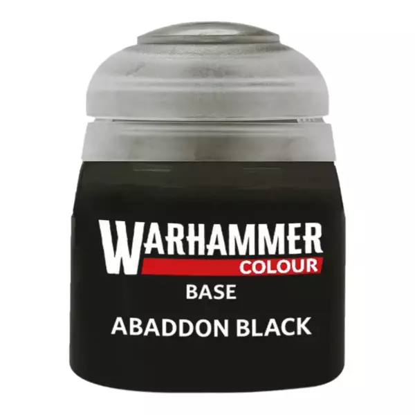Peinture Citadel Base Abaddon Black 12 ml Peinture Citadel Base Abaddon Black 12 ml