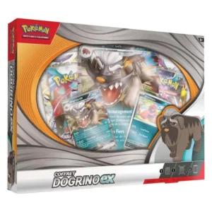 coffret pokémon dogrino-ex avec accessoires exclusifs