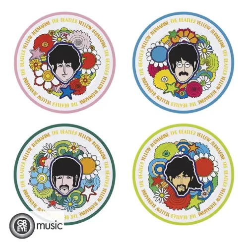 the-beatles-set-de-4-assiettes-yellow-submarine the-beatles-set-de-4-assiettes-yellow-submarine