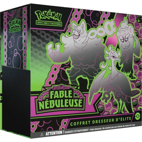 coffret-pokemon-dresseur-elite-fable-nebuleuse coffret pokémon ETB dresseur d’elite fable nébuleuse avec accessoires