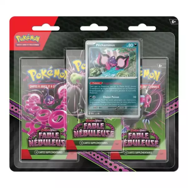 Tripack Pokémon EV06.5 Fable Nébuleuse Tripack Pokémon EV06.5 Fable Nébuleuse