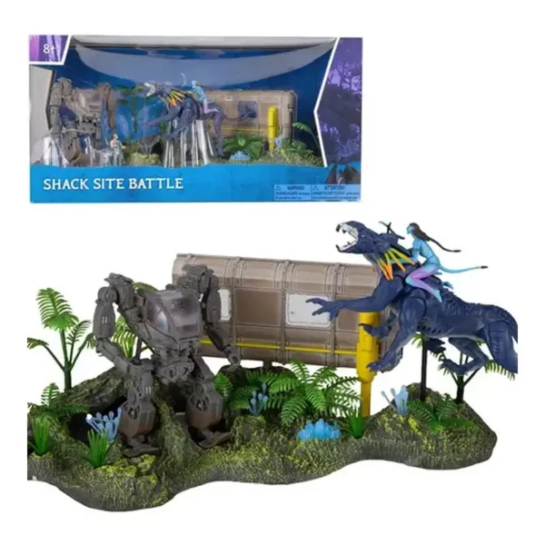 Avatar World of Pandora – Shack Site Battle McFarlane Avatar World of Pandora Shack Site Battle McFarlane – Neytiri, Thanator et Quaritch
