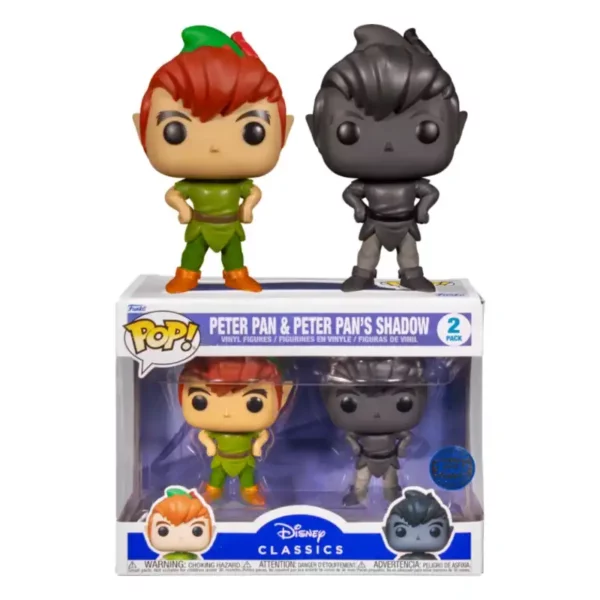 Funko Pop Disney Peter Pan & Peter Pan's Shadow 2 Pack Pop - DISNEY - Peter Pan & Peter Pan's Shadow 2 Pack