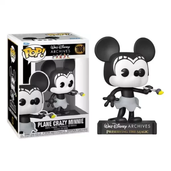 Funko Pop Plane Crazy Minnie Walt Disney Archives 1108 Pop - DISNEY - Plane Crazy Minnie Walt Disney Archives (1108)
