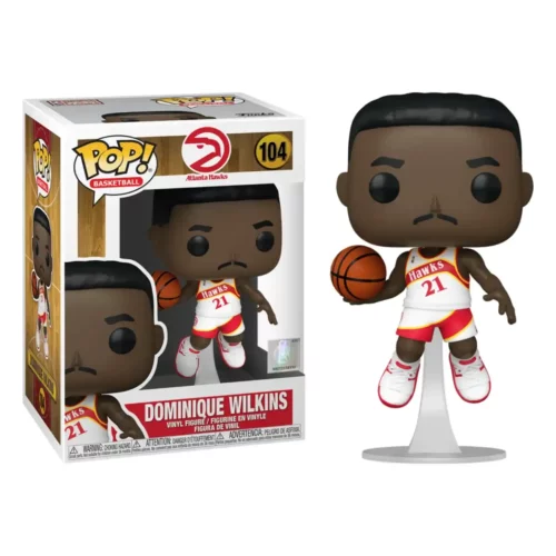 Funko Pop NBA Dominique Wilkins Atlanta Hawks 104 Pop - NBA BASKETBALL - Dominique Wilkins Atlanta Hawks (104)