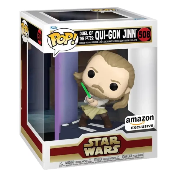 Funko Pop Star Wars Qui-Gon Jinn Duel of the Fates Exclusive 508 Pop - STAR WARS - Qui-Gon Jinn Duel of the Fates (508) Exclusive