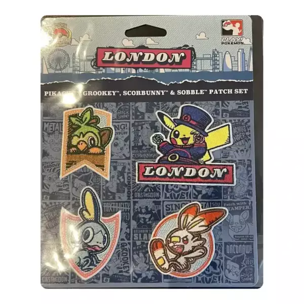 Patch Set Pokémon World Championships London 2022 Pokémon 2022 London World Championships Pokémon Center Exclusive Patch Set