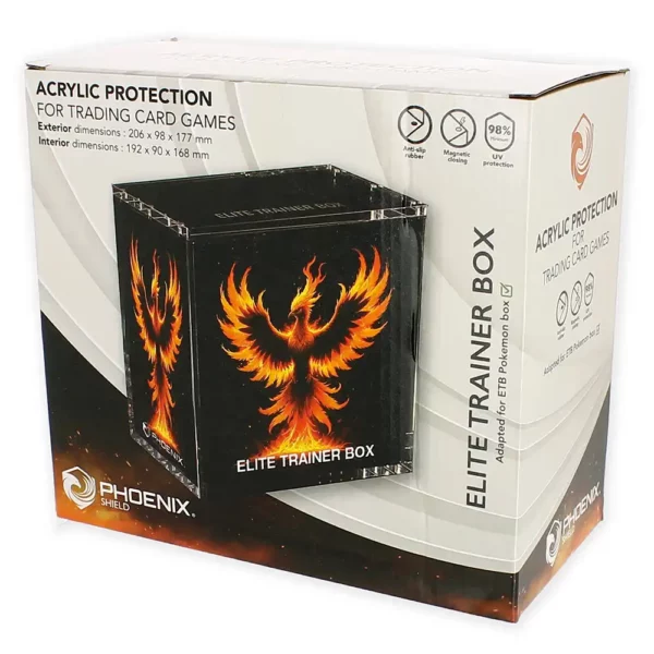 Protection Acrylique Magnétique ETB Pokémon Phoenix Shield
