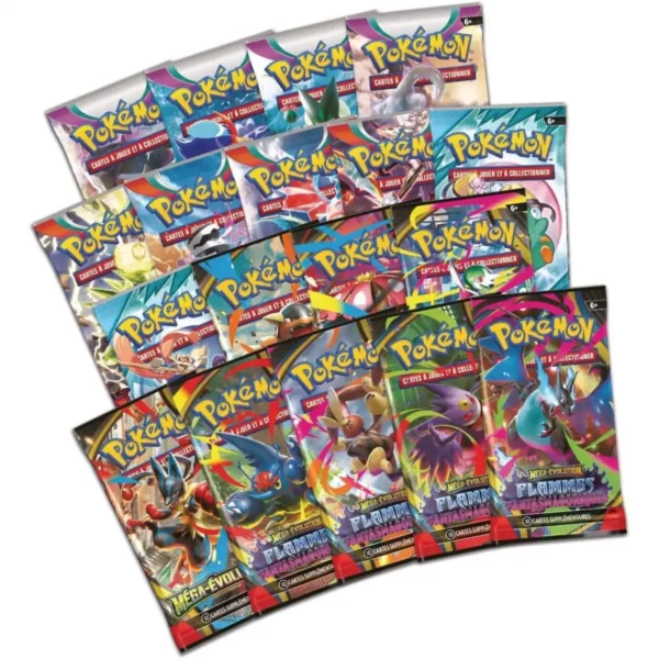 coffret-pokemon-ultra-premium-mega-dracaufeu-x-flammes-fantasmagoriques-boosters Coffret Pokémon Ultra Premium Méga-Dracaufeu X
