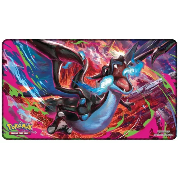 coffret-pokemon-ultra-premium-mega-dracaufeu-x-flammes-fantasmagoriques-tapis Coffret Pokémon Ultra Premium Méga-Dracaufeu X