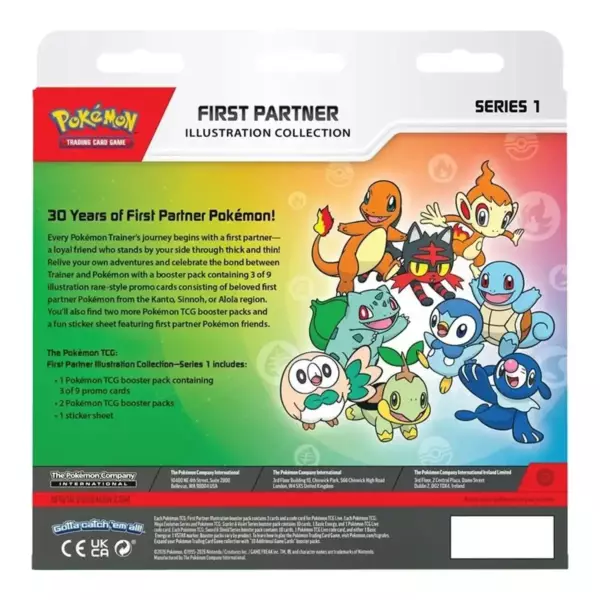 Coffret Pokémon Premier Partenaire Série 1 (Anglais) (dos) Coffret Pokémon Premier Partenaire Série 1 (Anglais) - image 2