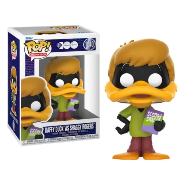 Funko Pop Looney Tunes Daffy Duck as Shaggy Rogers 1240 Pop - WARNER BROS - Daffy Duck as Shaggy Rogers (1240)
